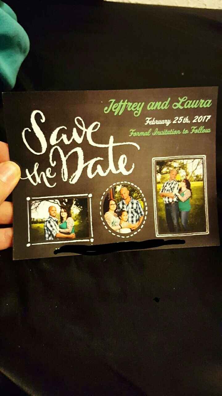 Save the dates are in and I love them!