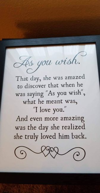 As you wish