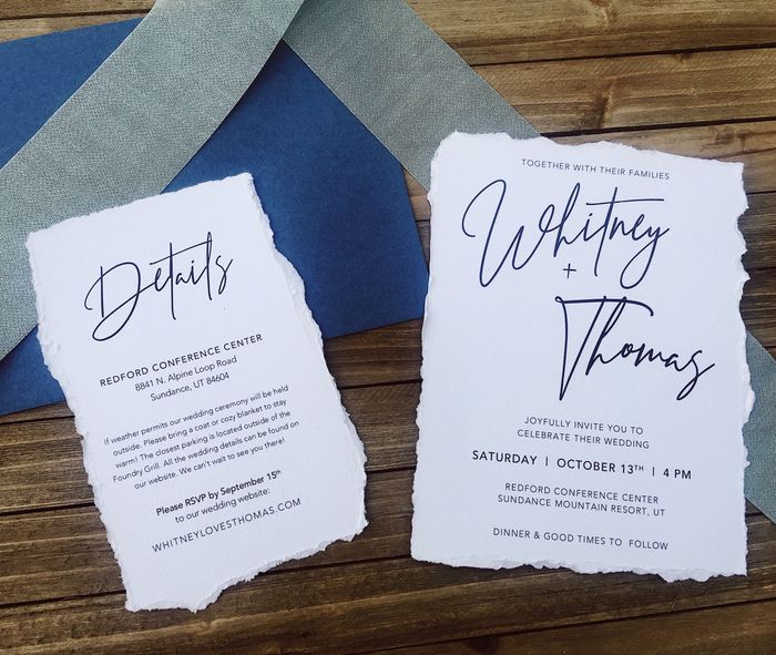 Deckled Edge Invitations 1