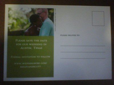 Our save-the-dates are here! (Pix)