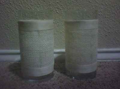 Burlap Vases for Bridesmaid Bouquets