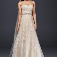 Does your wedding dress have lace, beading, or both? - 1
