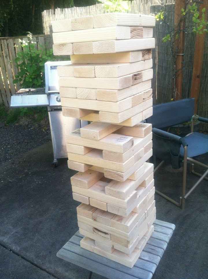 Giant Jenga, DONE! -EDITED with directions! :)