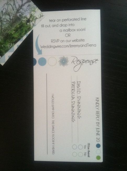 How are/did you word your RSVP card?
