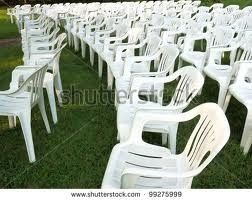 Ugliest ceremony chairs possible. HELP!  Any way to salvage this?