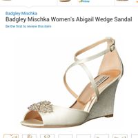 Opinion: Ivory dress with silver sequins....what color shoes?