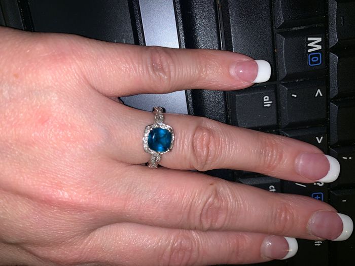 Blue wedding ring 6