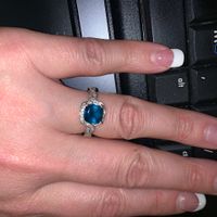 Blue wedding ring - 1