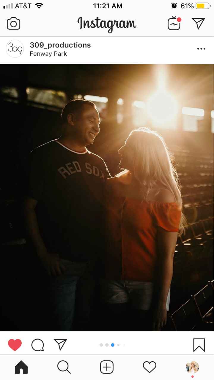 I’m so in love with our Fenway Park engagement photos!!! - 1
