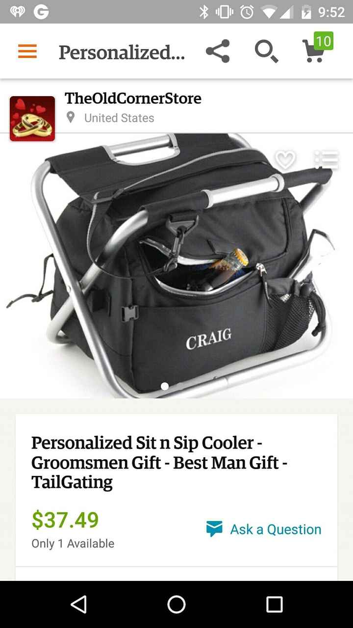 Groomsmen gifts? Ushers?