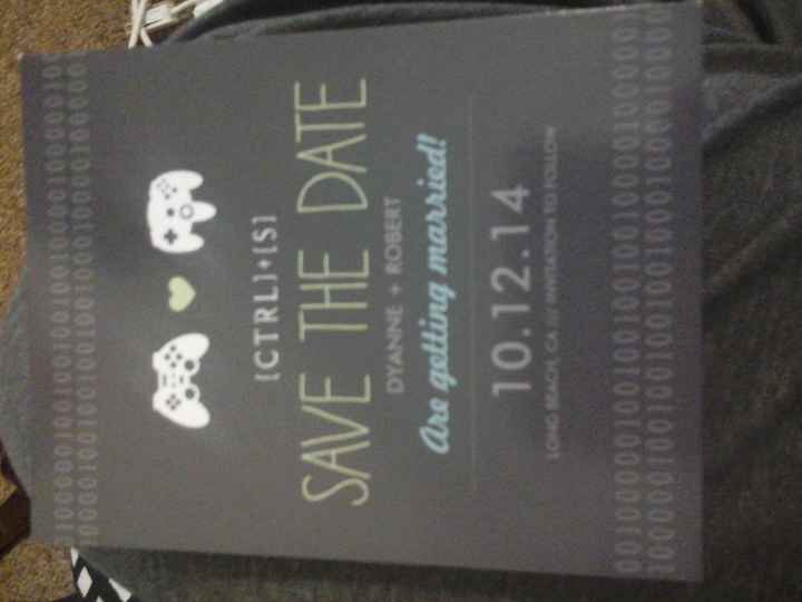 Save the dates are in!! Lets see yours!