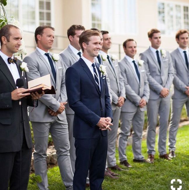 Grooms and groomsmen. - 1
