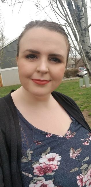 diy makeup and chin-length hair (older bride) - 2
