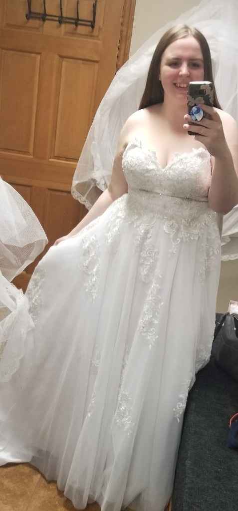 My wedding dress, i absolutely love it, adding sleeves!  Anyone else wearing a ball gown?? - 2