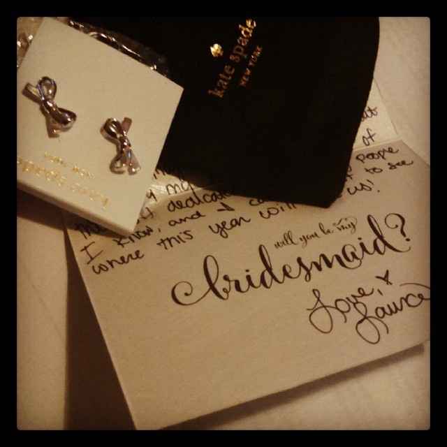 Proposing to your bridesmaids!