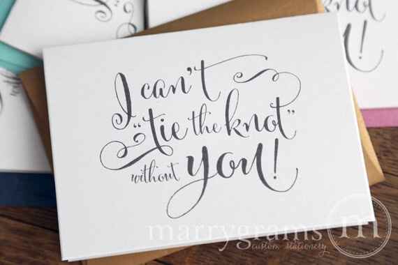 Proposing to your bridesmaids!