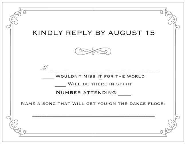 RSVP Cards. Share yours!