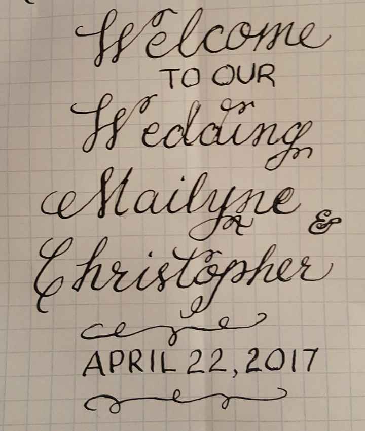 Has anyone done their own calligraphy for their invitations??