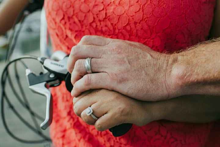 We show off our rings a lot, why not show off your grooms ring!