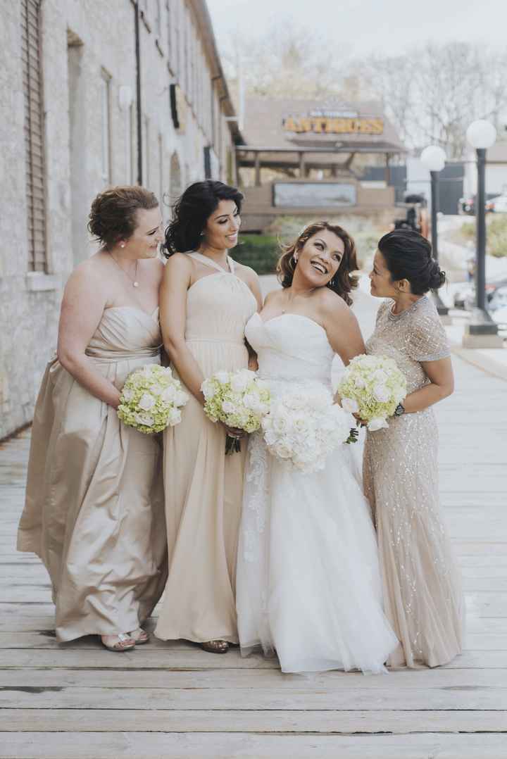 Mismatched bridesmaid dresses