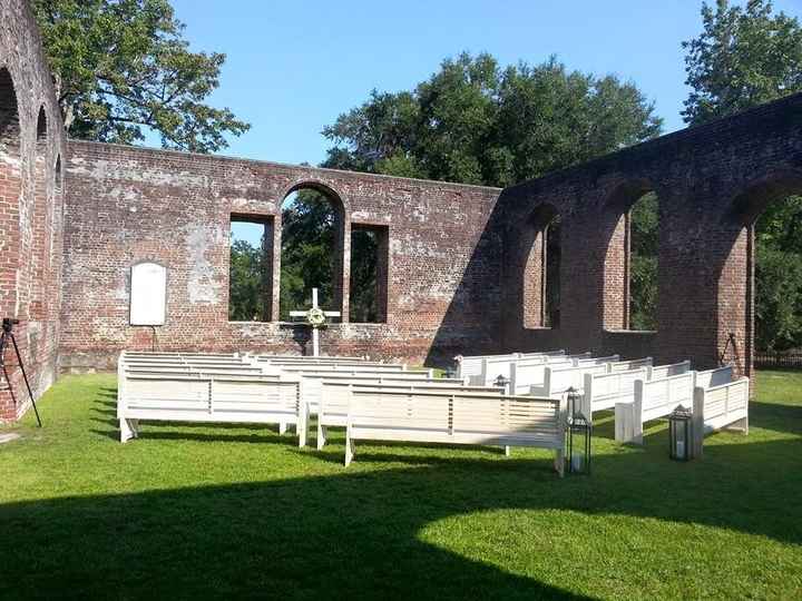 Oh, the things you find when you stalk your vendors social media pages.. (ceremony setup pic!)