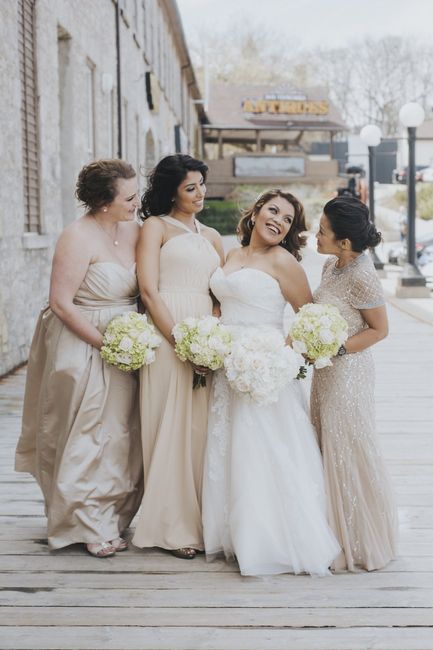What is the appropriate amount to ask your bridesmaids to spend on their dress? 1