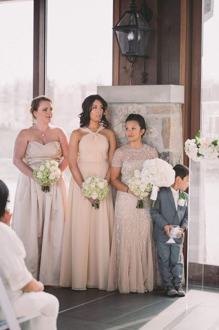  Different style dresses for bridesmaids. - 1