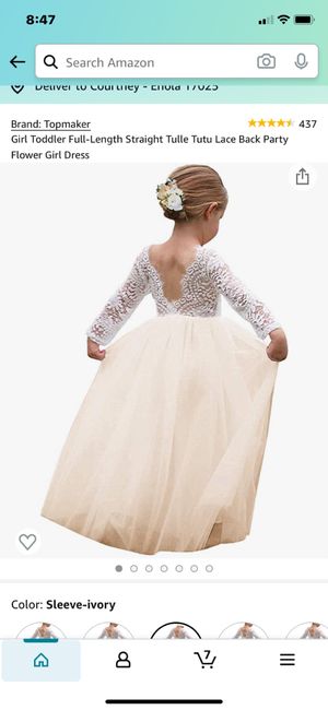 Flower girl dress used as Easter dress 1
