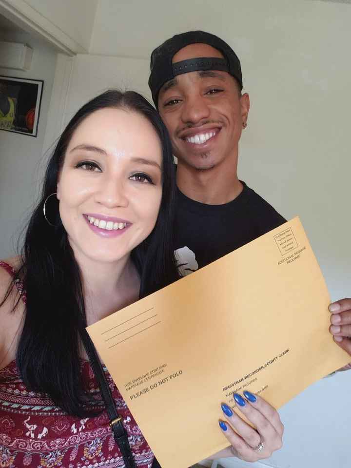 We got our marriage license!!! - 1