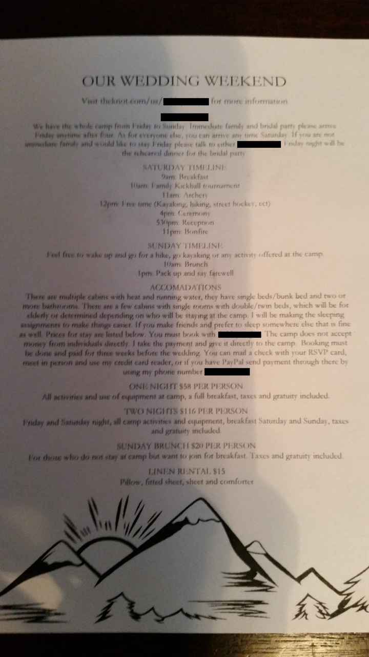 Invitation gone wrong - if only she joined WW