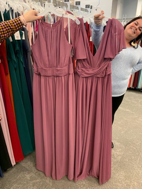 Different Fabrics. Bridesmaids 2