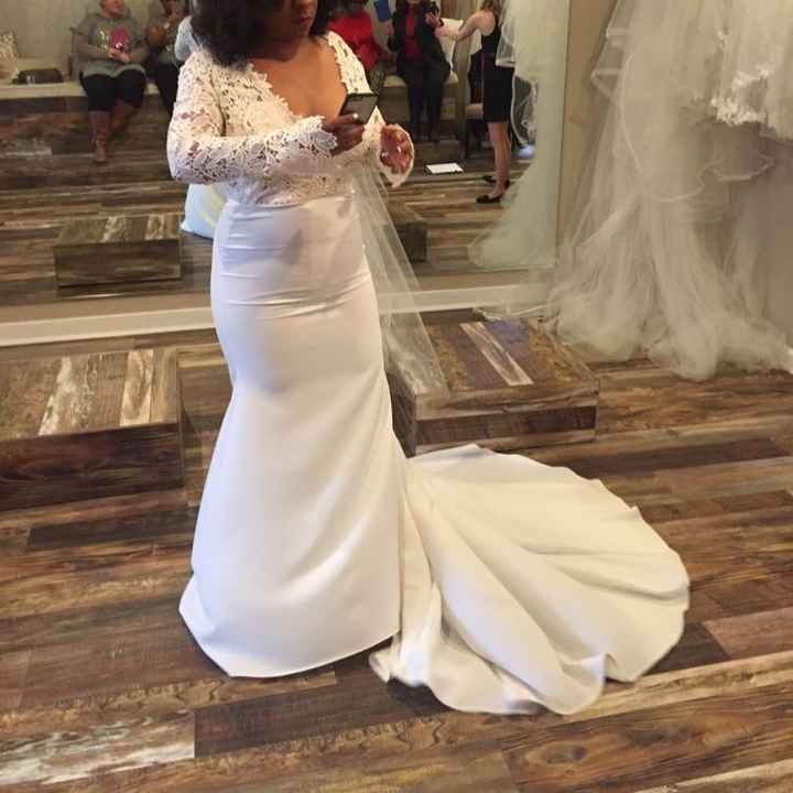 I bought my wedding dress today:)