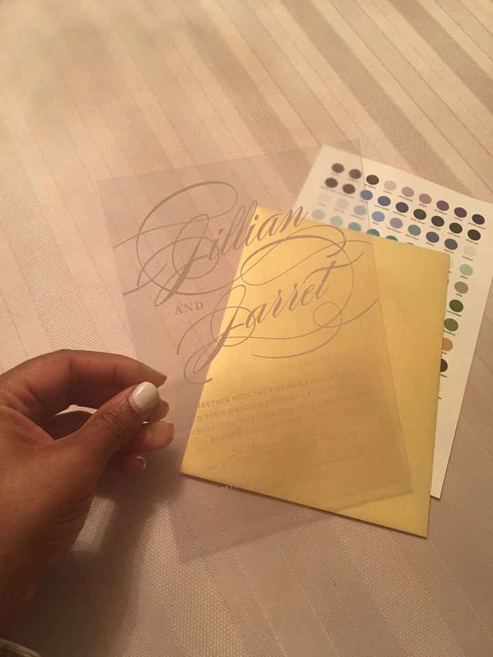 Clear invitation sample!