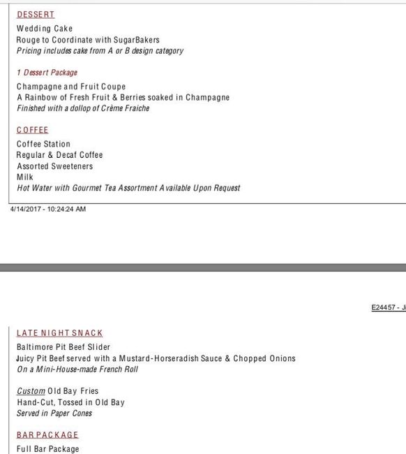 Sample menu, would you like it?