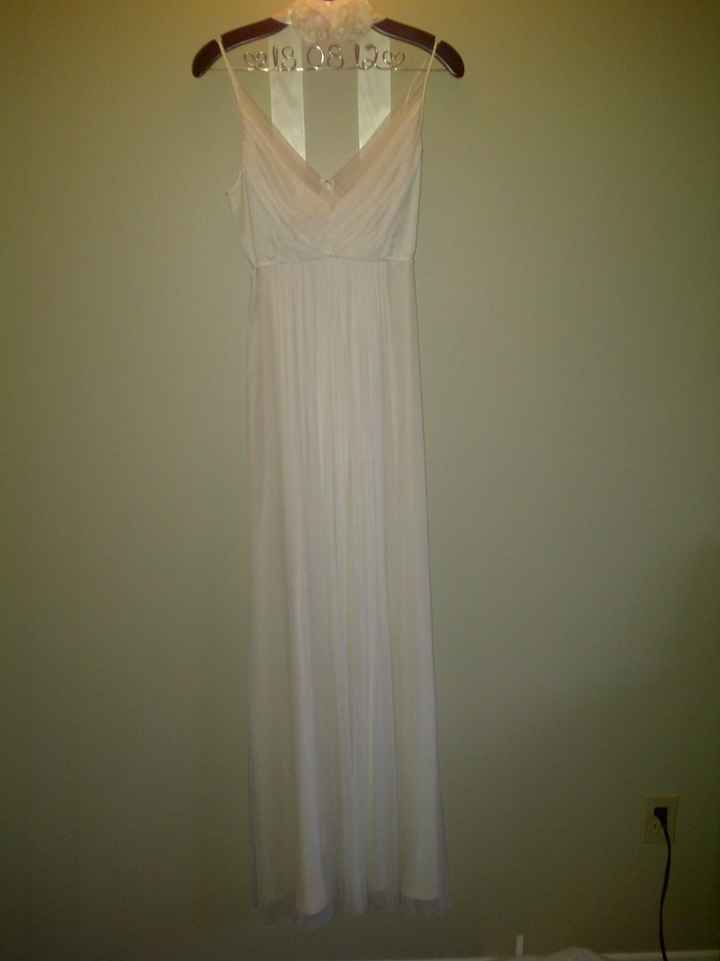 My dress with my new hanger that just arrived on Friday :)