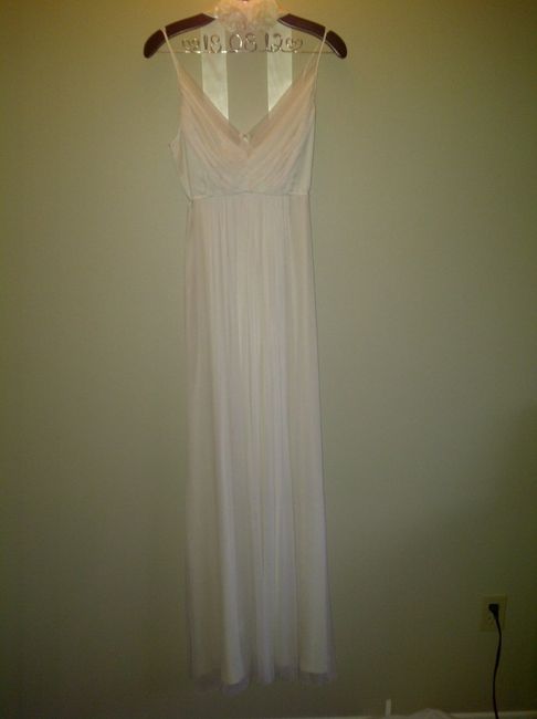 My dress with my new hanger that just arrived on Friday :)