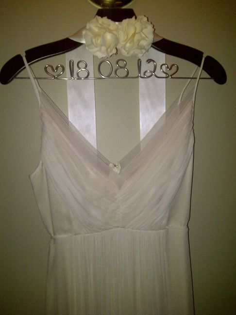 My dress with my new hanger that just arrived on Friday :)