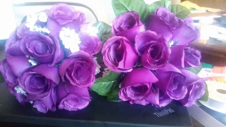Finished my bouquets...and oh yeah....ONLY 4 MORE DAYS!!!!