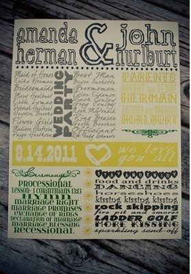 Brides are you doing wedding programs