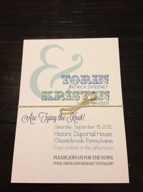 Can I please see a picture of your assembled invitations?