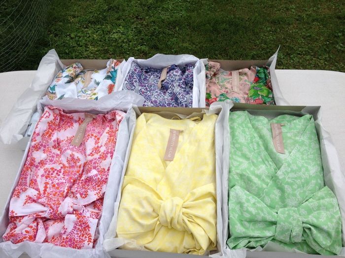 More DIY Pics - plus bridesmaid robes are here!