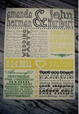 Brides are you doing wedding programs