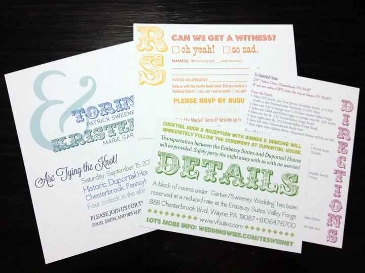 Pics of my invite package!