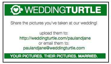 just ordered my wedding turtle cards