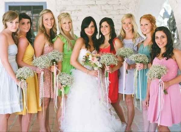Show off your wedding colors in a fun way!