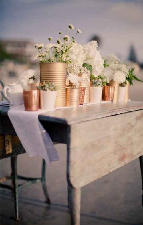 Centerpiece Mock-up - "Leaning" Table Numbers - Lots of Pics!