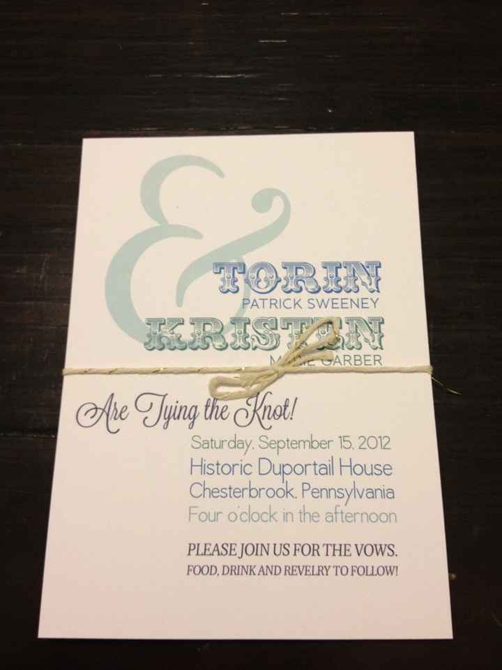 Can I please see a picture of your assembled invitations?
