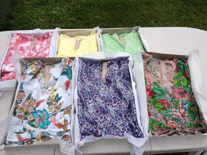 More DIY Pics - plus bridesmaid robes are here!