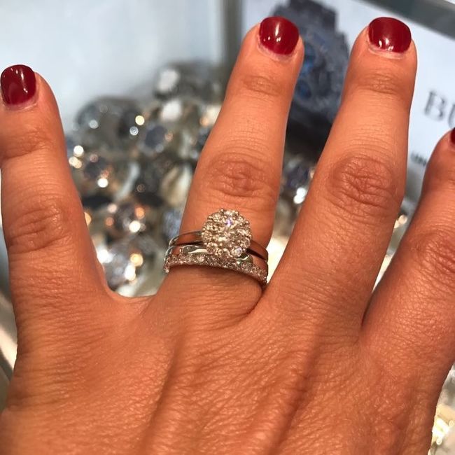 Finally in! Wedding band set!
