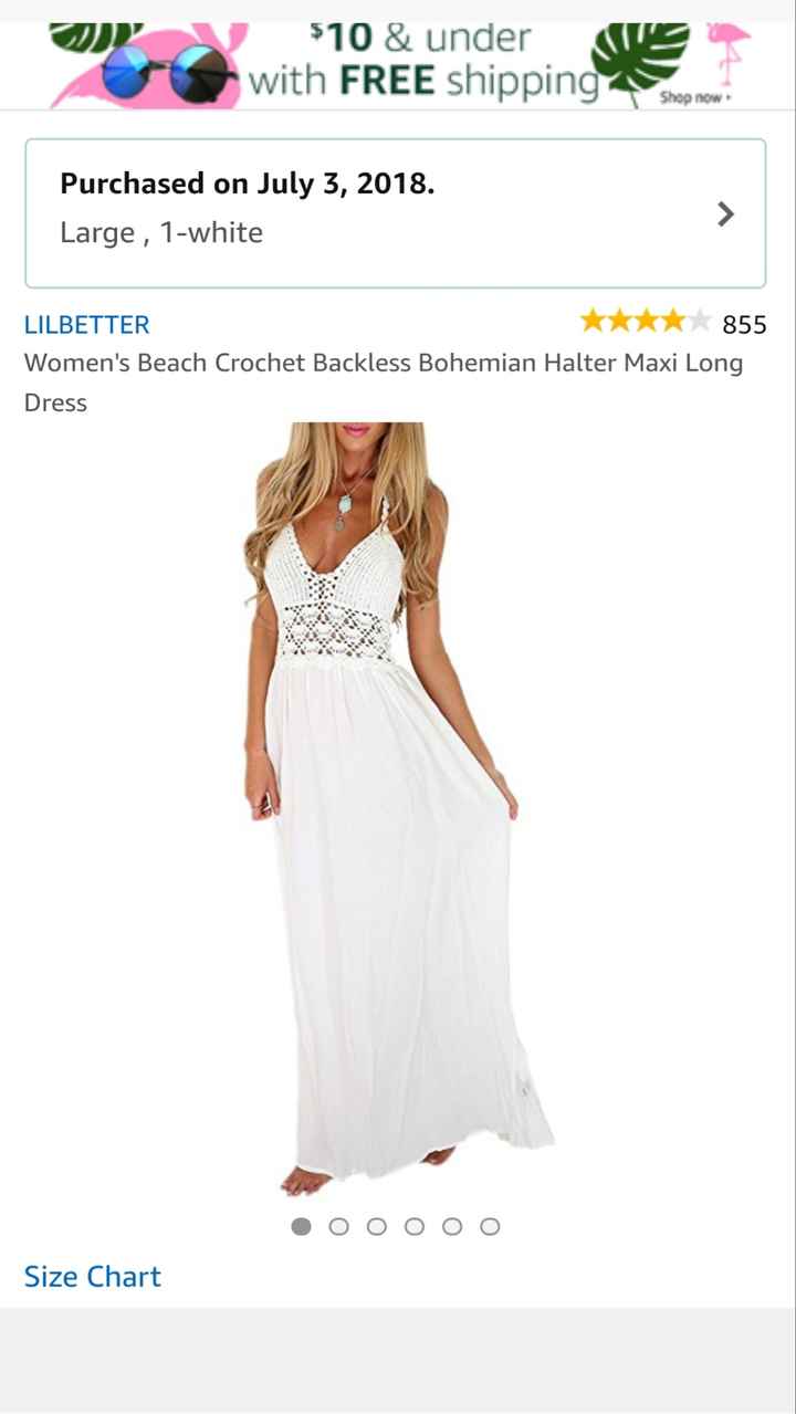 How much money did you spend on your wedding dress? - 1